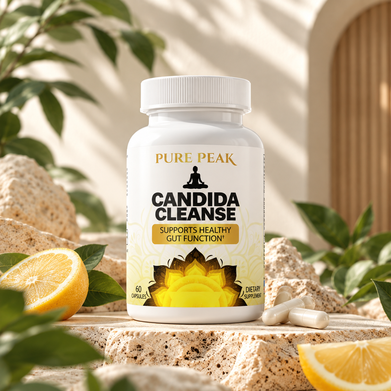 Pure Peak Candida Cleanse Limpieza Digestiva 60 Cápsulas | Orola